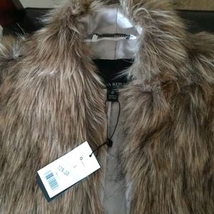 Banana Republic Faux Fur Vest